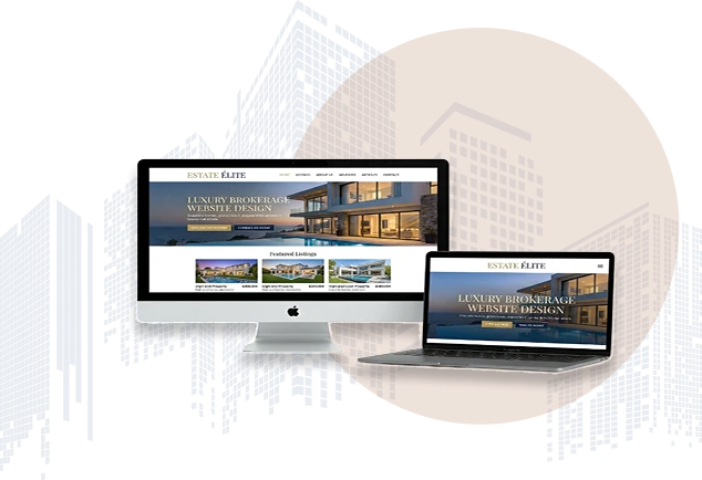 Real Estate Broker Website Design Luxury real estate broker website homepage