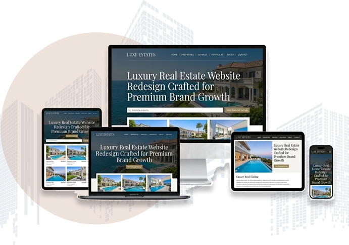 Real Estate Website Redesign Luxury Real Estate Website Redesign Crafted for Premium Brand Growt