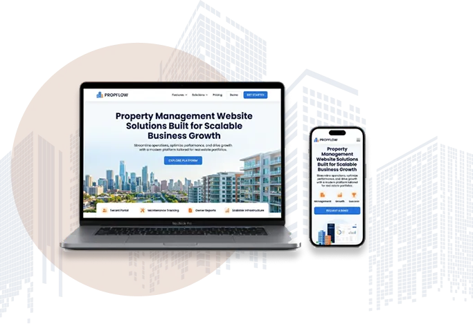 Professional website for a property management business