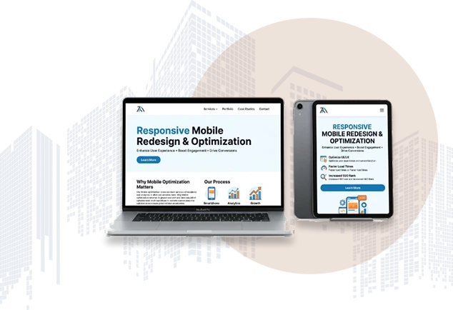 Real Estate Website Redesign Mobile-friendly real estate website redesign