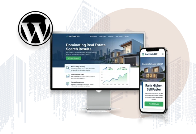 Real Estate WordPress Website Design SEO-friendly real estate WordPress website