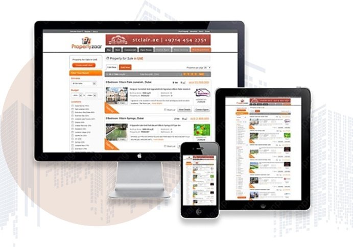 Premium real estate firm website layout